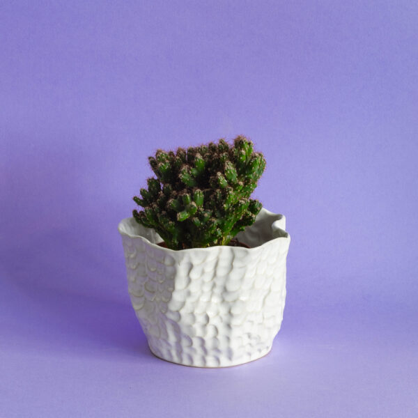 Bílý květináč - malý