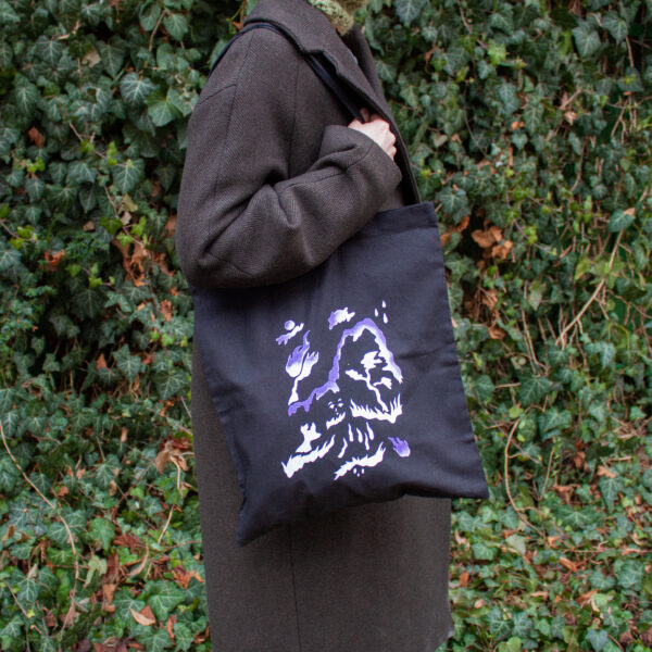 Plátěná taška Krajina se skálou