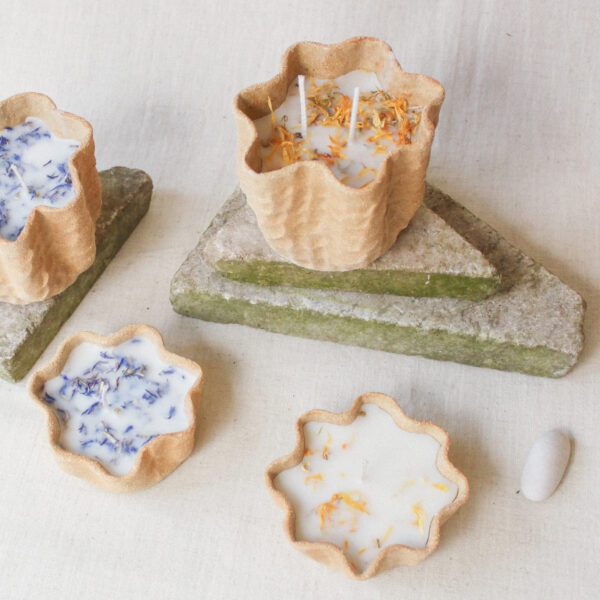 Šamotová svíčka s měsíčkem lékařským