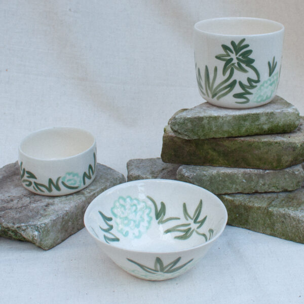 Greenery miska - tyrkysová